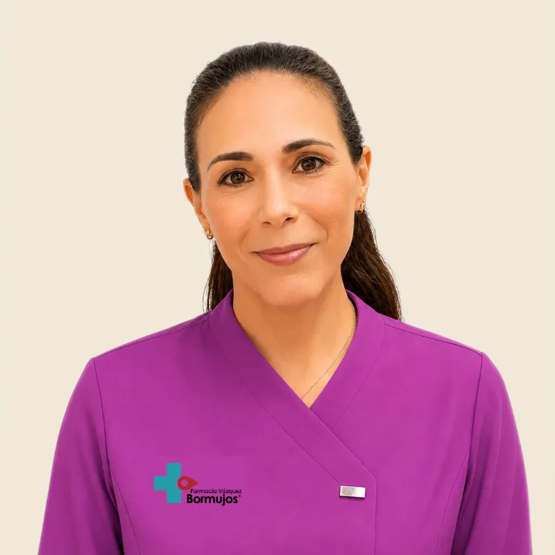 Retrato de Ana Morales — equipo de Farmacia Vázquez Bormujos